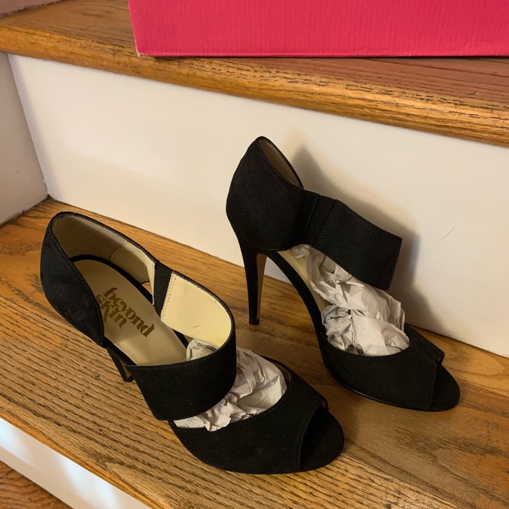 Faux suede shoes